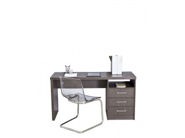escritorio roble con 3 cajones 