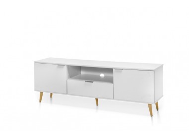 White sideboard tv Roncesvalles Serie 2485 with 2 doors and 1 drawer