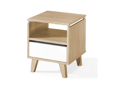 Bedside table Nordic Serie 2166 (1unit) with 1 drawer