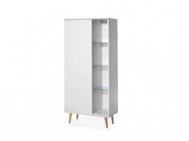 White cabinet with glass shelves 2484