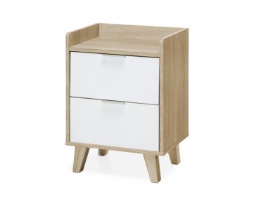 Bedside table Nordic Serie 2169 (1unit)  with 2 drawers
